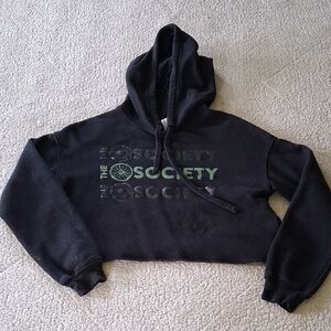 Bella Canvas Charcoal Hoodie with Olive Design